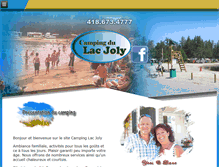 Tablet Screenshot of campinglacjoly.com